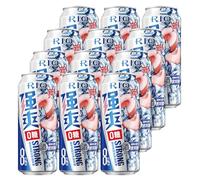 RIO Strong Premixed Cocktail, Ready To Drink, 12 x 500 ml Cans, 8% ABV, Sugar Free, Vodka & Fruit Juice Cocktail Cans 强爽, Vegan Alcohol Drinks for Any Occasion - Peach