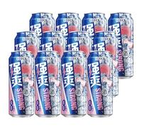 RIO Strong Premixed Cocktail, Ready To Drink, 12 x 500 ml Cans, 8% ABV, Vodka & Fruit Juice Cocktail Cans, Vegan Alcohol Drinks for Any Occasion - Peach