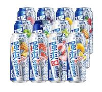 RIO Strong Premixed Cocktail, Ready To Drink, 12 x 500 ml Cans, Variety Pack 11 Flavors, 8% ABV, Vodka & Fruit Juice Cocktail Cans, Vegan Alcohol Drinks for Any Occasion