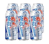 RIO Strong Premixed Cocktail, Ready To Drink, 6 x 500 ml Cans, 8% ABV, Sugar-Free, Vodka & Fruit Juice Cocktail Cans, Vegan Alcohol Drinks for Any Occasion - Grapefruit
