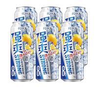 RIO Strong Premixed Cocktail, Ready To Drink, 6 x 500 ml Cans, 8% ABV, Sugar-Free, Vodka & Fruit Juice Cocktail Cans, Vegan Alcohol Drinks for Any Occasion - Lemon