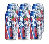RIO Strong Premixed Cocktail, Ready To Drink, 6 x 500 ml Cans, 8% ABV, Vodka & Fruit Juice Cocktail Cans, Vegan Alcohol Drinks for Any Occasion - Lychee