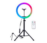 Rio Studio RGB Beauty Ring Light in Black RIO Black