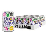 Rio Tropical Original Fizzy Drinks Cans 24 Cans Soft Drink Pack with Real Orange Apricot Mango Sparkling Cans of Pop with Vitamin C 24x330ml