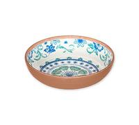 Rio Turquoise Floral Melamine/Plastic/BBQ/Outdoor Bowl Set (1)