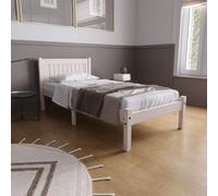 Rio White Washed Wooden Bed - Sizes Available