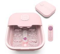 Rio Women's Deluxe Foldaway Foot Bath Spa - Pink in Dusty Pink RIO Dusty Pink