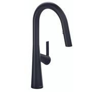 Riobel Ludik Mixer with Pull Down Spray Matt Black Kitchen Tap