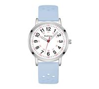 RioFoior Nurse Watches for Nurses,Nursing Students,Medical Professionals,Doctors,with Variety Colors,Second Hand and 24 Hour,Soft Breathable Colour Silicone Band.Easy to Read Waterproof Watch., A-Grey
