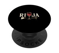 Rioja Wine Lovers Spanish Vino Tinto Red Glass Design PopSockets Adhesive PopGrip