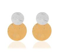 Rioleaf Gold Earrings for Women, Textured Metal Statement Stud Earrings Lightweight Hypoallergenic 14K Gold Plated Geometric Jewelry for Party, Wedding, Daily Wear, Gift, One Size, Metal, No Gemstone