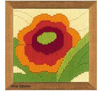 Riolis 1632 The Poppy Long Embroidery Cotton Multi 10 x 0.1 cm