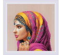 RIOLIS - Amazing Women. Middle East 2248, Cross Stitch Kits 11¾"x11¾, Cross Stitch Kits for Beginners & Advanced, Crossstitching Kits Adult, Counted Stitching Kits, Embroidery Kit