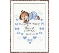 Riolis Boy Birth Announcement Counted Cross Stitch Kit