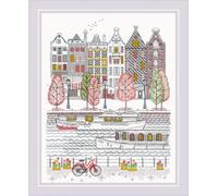 Riolis Counted Cross Stitch Kit 9.5"X11.75"-City On Water (14 Count)