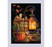 Riolis Counted Cross Stitch Kit Cozy Autumn 7" x 9.5"
