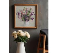 RIOLIS Counted Cross Stitch Kit 1010 Summer Bouquet- Colorful Flowers in a Vase