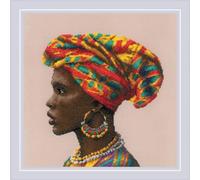 RIOLIS Counted Cross Stitch Kit 11.75"X11.75"-Amazing Women. Africa (14 Count)