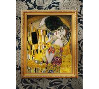 RIOLIS Counted Cross Stitch Kit 1170 The Kiss after G. Klimt's Painting, Love