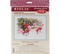 Riolis Counted Cross Stitch Kit 15.75"X11.75"-Fuchsia (14 Count)