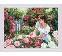 RIOLIS Counted Cross Stitch Kit 15.75"X11.75"-In The Garden (14 Count)