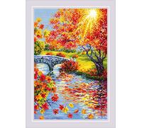 Riolis Counted Cross Stitch Kit 15.75"X23.5"-Sunny Autumn (10 Count)