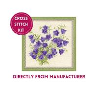 RIOLIS Counted Cross Stitch Kit 1557 Bellflower- Purple Blooming Flowers