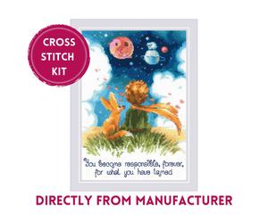 RIOLIS Counted Cross Stitch Kit 1861 Dreamers- Little Boy and a Fox Friend