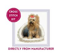 RIOLIS Counted Cross Stitch Kit 2152 Yorkshire Terrier- Little Puppy- Dog