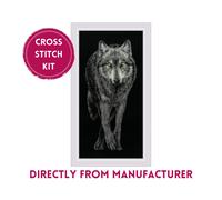 RIOLIS Counted Cross Stitch Kit 2187 Alpha- Gray Wolf- King of Woods