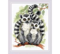 RIOLIS Counted Cross Stitch kit 2196 Lemurs