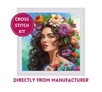 RIOLIS Counted Cross Stitch Kit 2254 Floral Muse, Gorgeous Girl