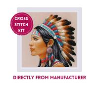 RIOLIS Counted Cross Stitch Kit 2255 Amazing Women. America, Native themed Art
