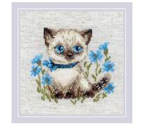 RIOLIS Counted Cross Stitch Kit 6"X6"-Siamese Kitten (14 Count)