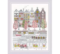 Riolis Counted Cross Stitch Kit 9.5"X11.75"-City On Water (14 Count)