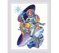 Riolis Counted Cross Stitch Kit 9.5"X11.75"-Straight to The Stars (18 Count)