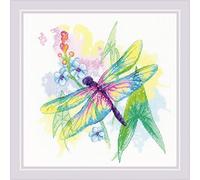 RIOLIS Counted Cross Stitch Kit 9.75"X9.75"-Rainbow Beauty (14 Count)