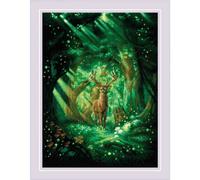 Riolis Counted Cross Stitch Kit – Forest Spirit – 11.75" x 15.75" – 14 Count