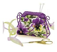 RIOLIS Cross Stitch Kit - 1039 - Pansy Pincushion