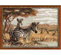 RIOLIS Cross Stitch Kit - 1143 - Zebras in The Savannah