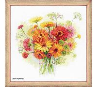 RIOLIS Cross Stitch Kit - 1485 - Watercolour Gerberas