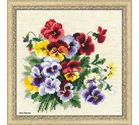 RIOLIS Cross Stitch Kit - 1516 - Pansy Medley