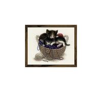 RIOLIS Cross Stitch Kit - 1724 - Kittens in a Basket