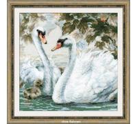 RIOLIS Cross Stitch Kit - 1726 - White Swans