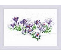 RIOLIS Cross Stitch Kit - 1855 - Crocuses Under the Snow