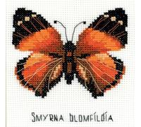 RIOLIS Cross Stitch Kit - HB-094 - Happy Bee Nymphalidae Butterfly