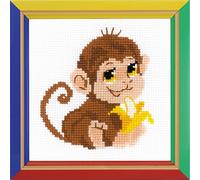 RIOLIS Cross Stitch Kit - HB-161 - Happy Bee Monkey