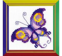 RIOLIS Cross Stitch Kit - HB-171 - Happy Bee Amethyst Butterfly