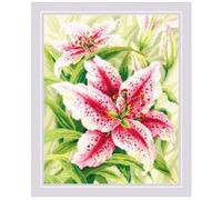 Riolis Cross Stitch Kit Lilies Counted Pattern 40 x 50 cm