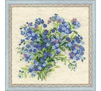 Riolis Forget Me Nots Counted Cross Stitch Kit